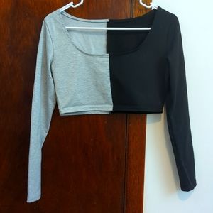Long sleeves crop top